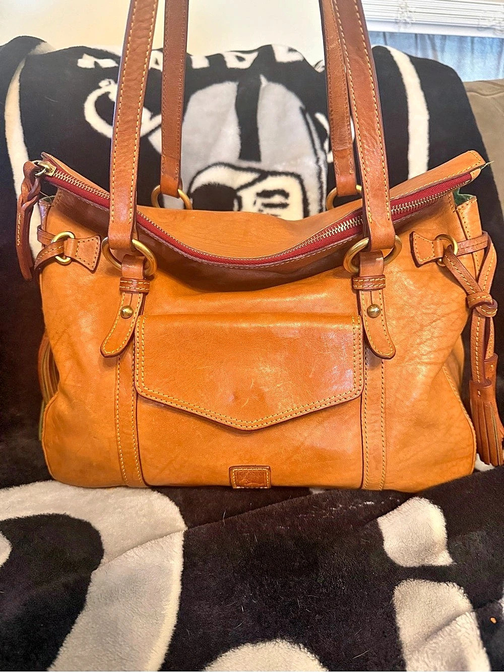Dooney & Bourke Florentine Leather The Smith Satchel Bag